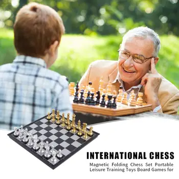 Chess Game Magnetic Folding Chess Set Portable Chess Board Games Leisure Educational Toys for Children Kids Training
Chess Game Magnetic Folding Chess Set Portable Chess Board Games Leisure Educational Toys for Children Kids Training