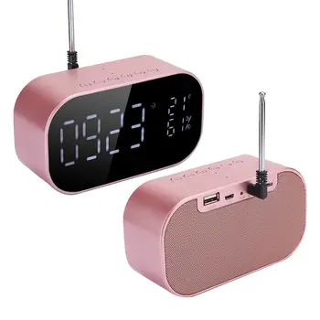 S2 Metal Shell LCD Display Screen Wireless Bluetooth Speaker Alarm Clock Bass Sound Innovative Loudspeaker noise reduction Mic
S2 Metal Shell LCD Display Screen Wireless Bluetooth Speaker Alarm Clock Bass Sound Innovative Loudspeaker noise reduction Mic
