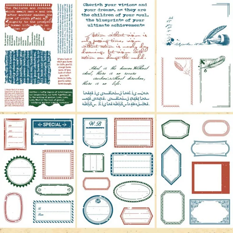 Silicone Clear Stamp Border Tag Background Pattern Stamps For Scrapbooking Handmade Card Journal Records Decoration
Silicone Clear Stamp Border Tag Background Pattern Stamps For Scrapbooking Handmade Card Journal Records Decoration