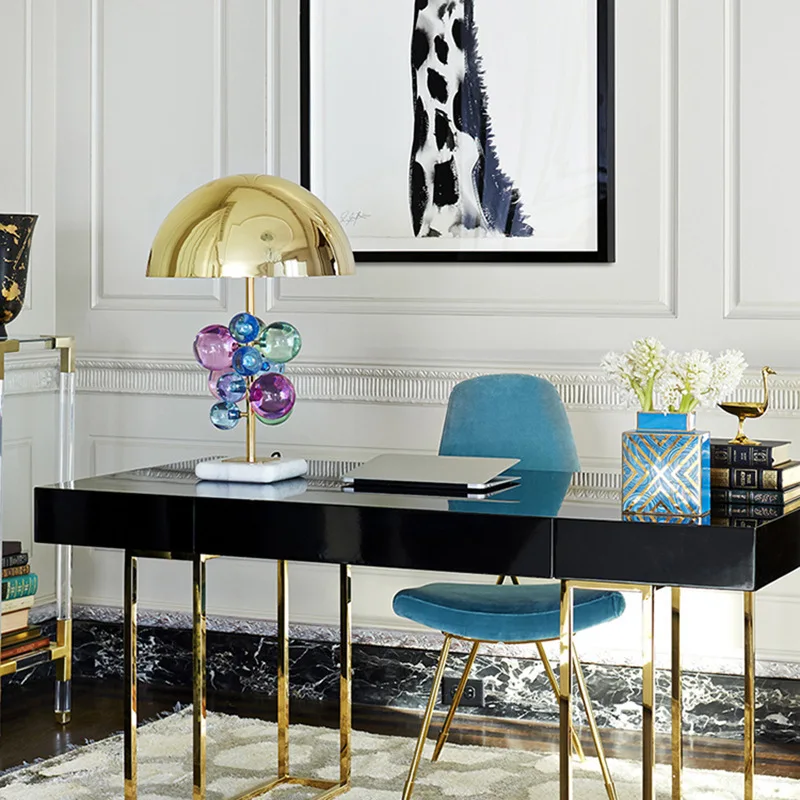Post Modern Concise Originality Colorful Crystal Ball Desk Lamp Design Model Tenant Hall Study Hotel Bedroom Bedside Lamp
Post Modern Concise Originality Colorful Crystal Ball Desk Lamp Design Model Tenant Hall Study Hotel Bedroom Bedside Lamp