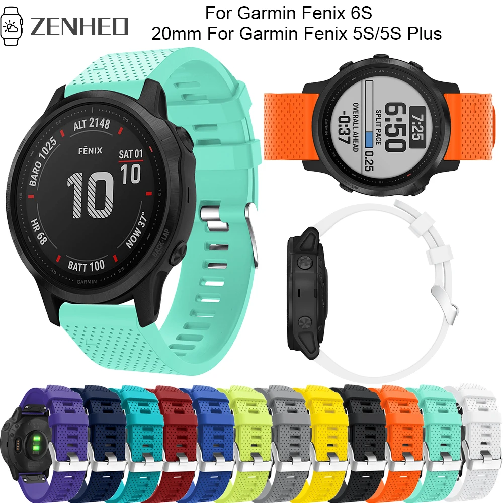 20mm Silicone watch strap For Garmin Fenix 6S Quick Release Wristband For Garmin Fenix 5S/5S Plus Smart Watch Bracelet
20mm Silicone watch strap For Garmin Fenix 6S Quick Release Wristband For Garmin Fenix 5S/5S Plus Smart Watch Bracelet