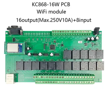 Kincony 16+8CH PCB Board WiFi Smart Home Automation Module Controller Remote Control 10A Relay DIY Switch System Domotica Hogar
Kincony 16+8CH PCB Board WiFi Smart Home Automation Module Controller Remote Control 10A Relay DIY Switch System Domotica Hogar