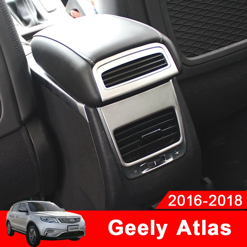 Car Interior Armrest Box Rear Air Condition Vent Cover Trim Air Outlet Decor Stickers For Geely Atlas boyue 2017 2018 2019
Car Interior Armrest Box Rear Air Condition Vent Cover Trim Air Outlet Decor Stickers For Geely Atlas boyue 2017 2018 2019
