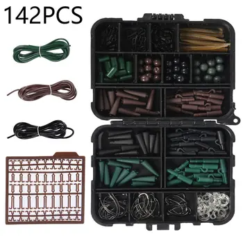 142pcs/box Fishing Accessories Kit Including Jig Hooks Bait Straps Silicone Tube Quick-change Connectors with Fishing Tackle Box
142pcs/box Fishing Accessories Kit Including Jig Hooks Bait Straps Silicone Tube Quick-change Connectors with Fishing Tackle Box