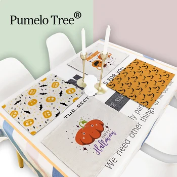 2/4/6 Pieces Set Table Mat Halloween Decor Table Placemat Festival Drink Coaster Mats Pumpkin Table for Dining Kitchen Table Mat 
2/4/6 Pieces Set Table Mat Halloween Decor Table Placemat Festival Drink Coaster Mats Pumpkin Table for Dining Kitchen Table Mat