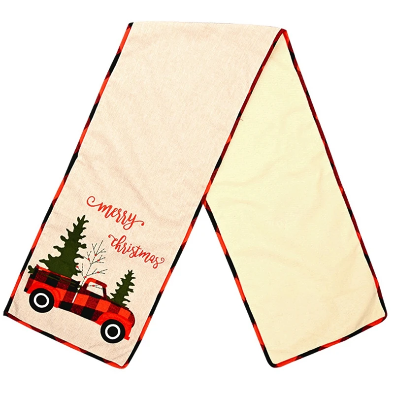 Burlap Christmas Table Runner - Holiday Table Runners Table Decorations for Seasonal Family Dinners or Holiday Gathering
Burlap Christmas Table Runner - Holiday Table Runners Table Decorations for Seasonal Family Dinners or Holiday Gathering