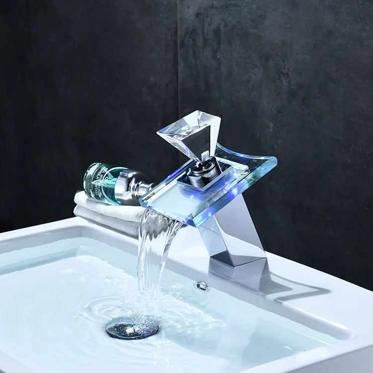 Wholesale LED Crystal Ball Basin Faucet Creative Color Shining Square Waterfall Bathroom Lift Kai-Leading
Wholesale LED Crystal Ball Basin Faucet Creative Color Shining Square Waterfall Bathroom Lift Kai-Leading