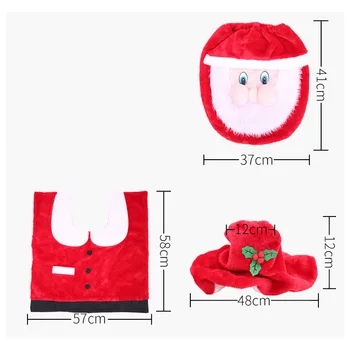 Durable 3× Christmas Decoration Santa Claus Toilet Seat Cover + Rug Bathroom Set
Durable 3× Christmas Decoration Santa Claus Toilet Seat Cover + Rug Bathroom Set