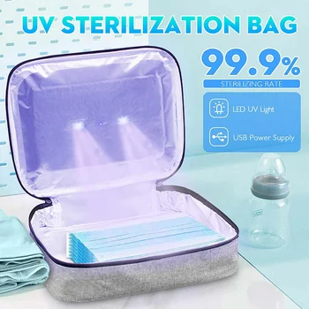 UV Light Face Mask Sterilizer Bag Anti Bacteria Ultraviolet Ray Disinfection for Mask Phone Watch Clothes Disinfection Lamp
UV Light Face Mask Sterilizer Bag Anti Bacteria Ultraviolet Ray Disinfection for Mask Phone Watch Clothes Disinfection Lamp