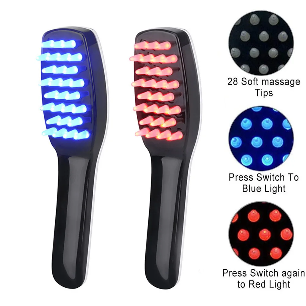 Electric Vibration Massage Comb Blue and Red Light Hair Growth Massage Hair Brush Anti Hair Loss Phototherapy Electric Combs
Electric Vibration Massage Comb Blue and Red Light Hair Growth Massage Hair Brush Anti Hair Loss Phototherapy Electric Combs