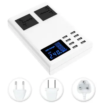 2020 New Smart 8 Port Charging Socket Universal 110V-240V LED Display USB Charging Stand
2020 New Smart 8 Port Charging Socket Universal 110V-240V LED Display USB Charging Stand