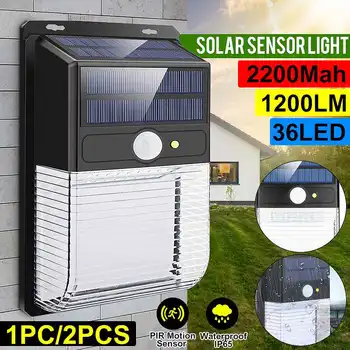 1/2Pcs Upgraded 36 LED Solar Light Outdoor Motion Sensor Solar Powered Spotlight 3 Modes Wall Sunlight Street Garden Decoration
1/2Pcs Upgraded 36 LED Solar Light Outdoor Motion Sensor Solar Powered Spotlight 3 Modes Wall Sunlight Street Garden Decoration