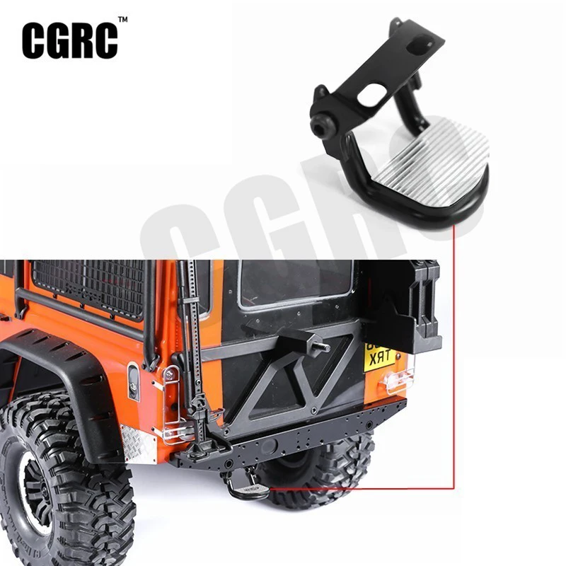 Складная металлическая задняя педаль для 1/10 RC гусеничного автомобиля Bronco Defender TRX4