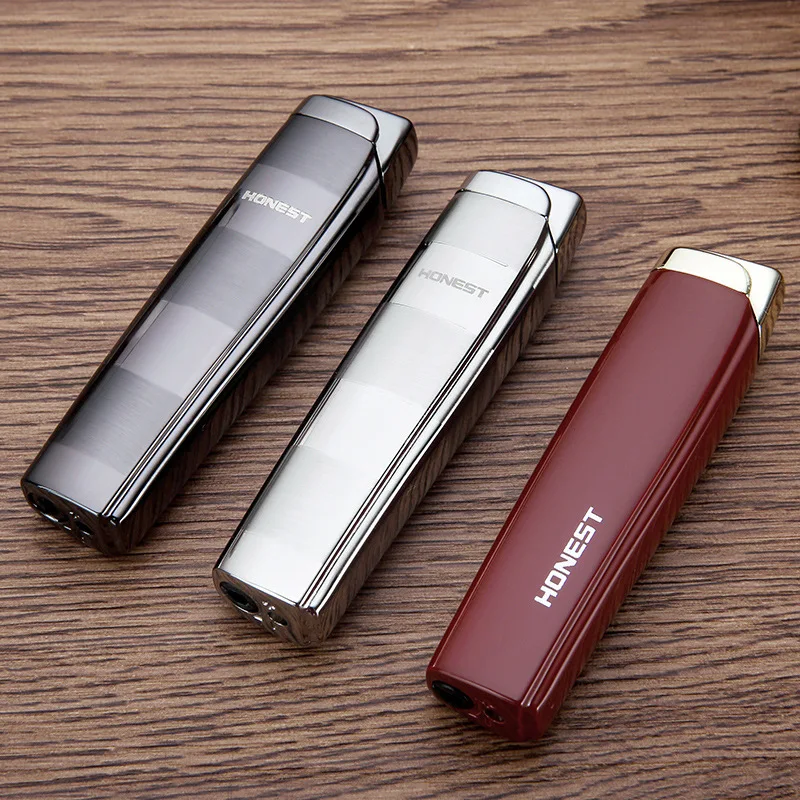Windproof Metal Cigarette Lighter Blue Flames 1300C Gas Lighter Inflatable Lighter Outdoor Jet Butane Torch Cigar Lighter
Windproof Metal Cigarette Lighter Blue Flames 1300C Gas Lighter Inflatable Lighter Outdoor Jet Butane Torch Cigar Lighter