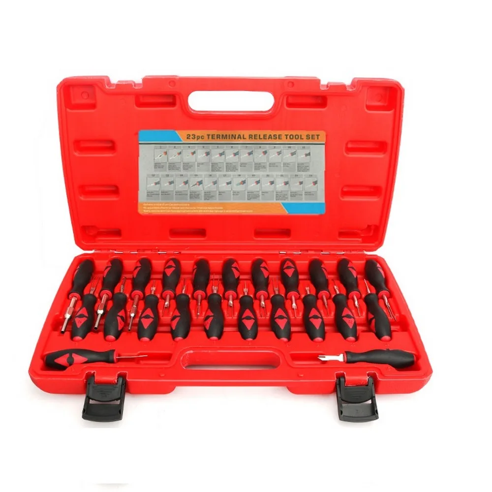 23pcs Car Universal Terminal Release Removal Tool Set Automotive Wiring Connector Crimp Pin Extractor for BMW Ford VW SK1549
23pcs Car Universal Terminal Release Removal Tool Set Automotive Wiring Connector Crimp Pin Extractor for BMW Ford VW SK1549