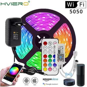 WIFI / Bluetooth RGB RGBW LED Strip Set DC12V LED Strip 5050 5m 300LEDs + WIFI / Bluetooth Controller + Power Adapter Led Strip
WIFI / Bluetooth RGB RGBW LED Strip Set DC12V LED Strip 5050 5m 300LEDs + WIFI / Bluetooth Controller + Power Adapter Led Strip
