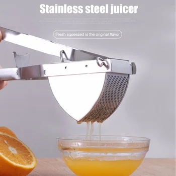 1 pc Potato Ricer Manual Multifunction Stainless Steel Squeezer Juicer Potato Press Masher Food Crusher for Vegetable Fruit
1 pc Potato Ricer Manual Multifunction Stainless Steel Squeezer Juicer Potato Press Masher Food Crusher for Vegetable Fruit