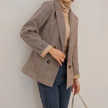 Alien Kitty Houndstooth Brief Feminine Slender Plus Size Spring 2020 Chic Elegant Women All-Match Office Lady Vintage Blazers
Alien Kitty Houndstooth Brief Feminine Slender Plus Size Spring 2020 Chic Elegant Women All-Match Office Lady Vintage Blazers