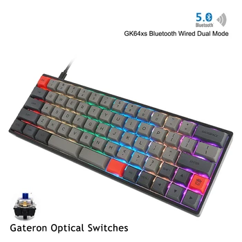 GK64S SK64S Hot Swap Mechanical Keyboard RGB Bluetooth hotswappable board Keyboard Gateron Optical Brown Switch
GK64S SK64S Hot Swap Mechanical Keyboard RGB Bluetooth hotswappable board Keyboard Gateron Optical Brown Switch