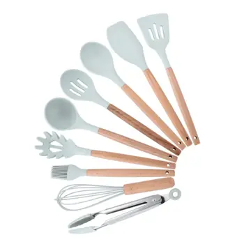 9pcs/set Non-Stick Silicone Cooking Utensils Kitchen Gadgets Spatula Spoon Tools For Baking Cookware Kitchenware
9pcs/set Non-Stick Silicone Cooking Utensils Kitchen Gadgets Spatula Spoon Tools For Baking Cookware Kitchenware