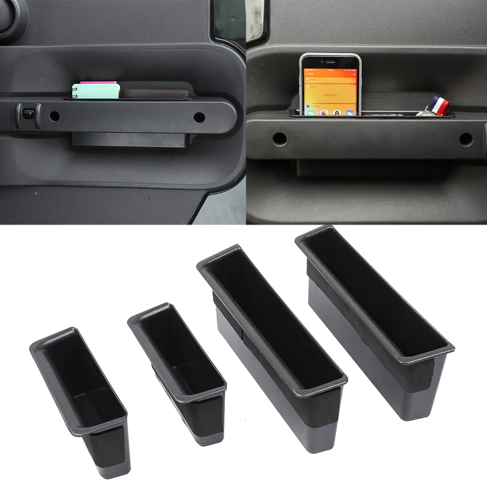 

Car Door Handle Storage Box Stowing Tidying for Jeep Wrangler JK 2007 2008 2009 2010 2/4 Doors Interior Accessories ABS Black