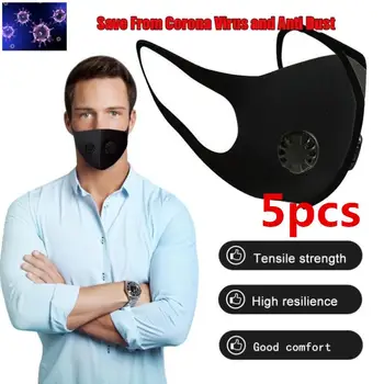 3D Mouth Mask Black PM 2.5 Dustproof Mask Double Breathing Valve & Filter Pad Reusable Face Mask
3D Mouth Mask Black PM 2.5 Dustproof Mask Double Breathing Valve & Filter Pad Reusable Face Mask