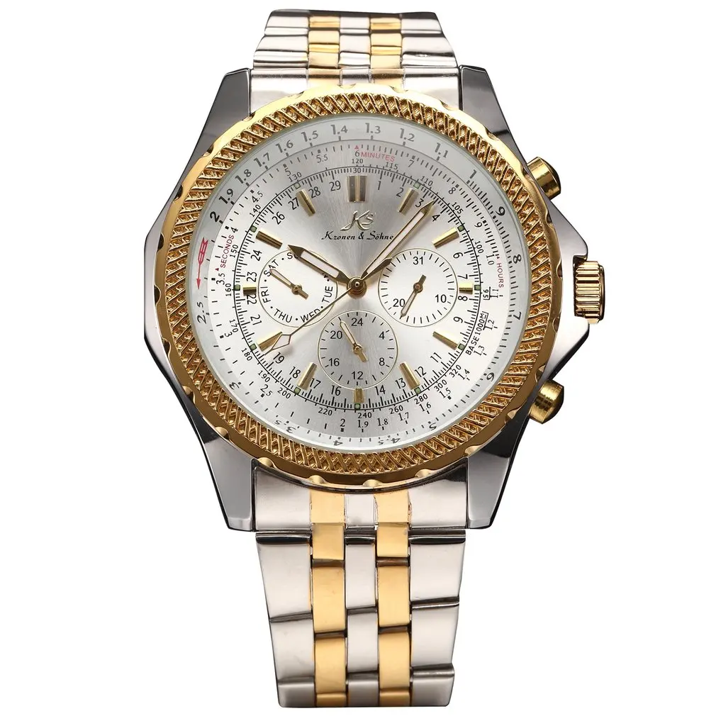 Royal Carving Luxury Male Clock Men Full Steel Watch Day Date 24 Hours Auto Mechanical Mens Wristwatch Fashion Watches / 140 
Royal Carving Luxury Male Clock Men Full Steel Watch Day Date 24 Hours Auto Mechanical Mens Wristwatch Fashion Watches / 140