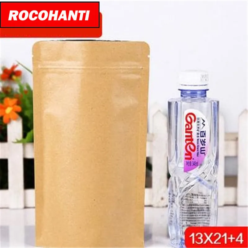 100x Plain brown kraft paper bag stand up pouch with value zipper top for food packaging
100x Plain brown kraft paper bag stand up pouch with value zipper top for food packaging