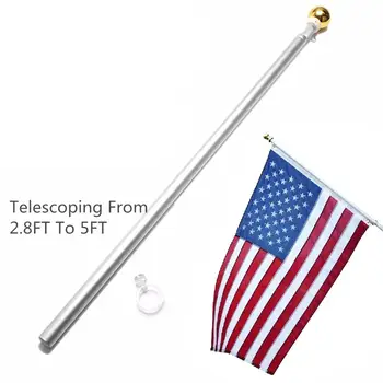 1PC 155cm Adjustable Telescopic Extendable Flag Poles Portable Aluminum Flags Holder Bracket Metal Telescoping Handheld Flagpole
1PC 155cm Adjustable Telescopic Extendable Flag Poles Portable Aluminum Flags Holder Bracket Metal Telescoping Handheld Flagpole