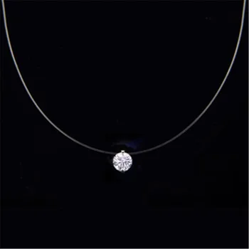 New Women Rhinestones Collier Strass Fashion Transparent Fishing Line Necklaces Jewelry Choker Pendant Collier Invisible N0016 
New Women Rhinestones Collier Strass Fashion Transparent Fishing Line Necklaces Jewelry Choker Pendant Collier Invisible N0016