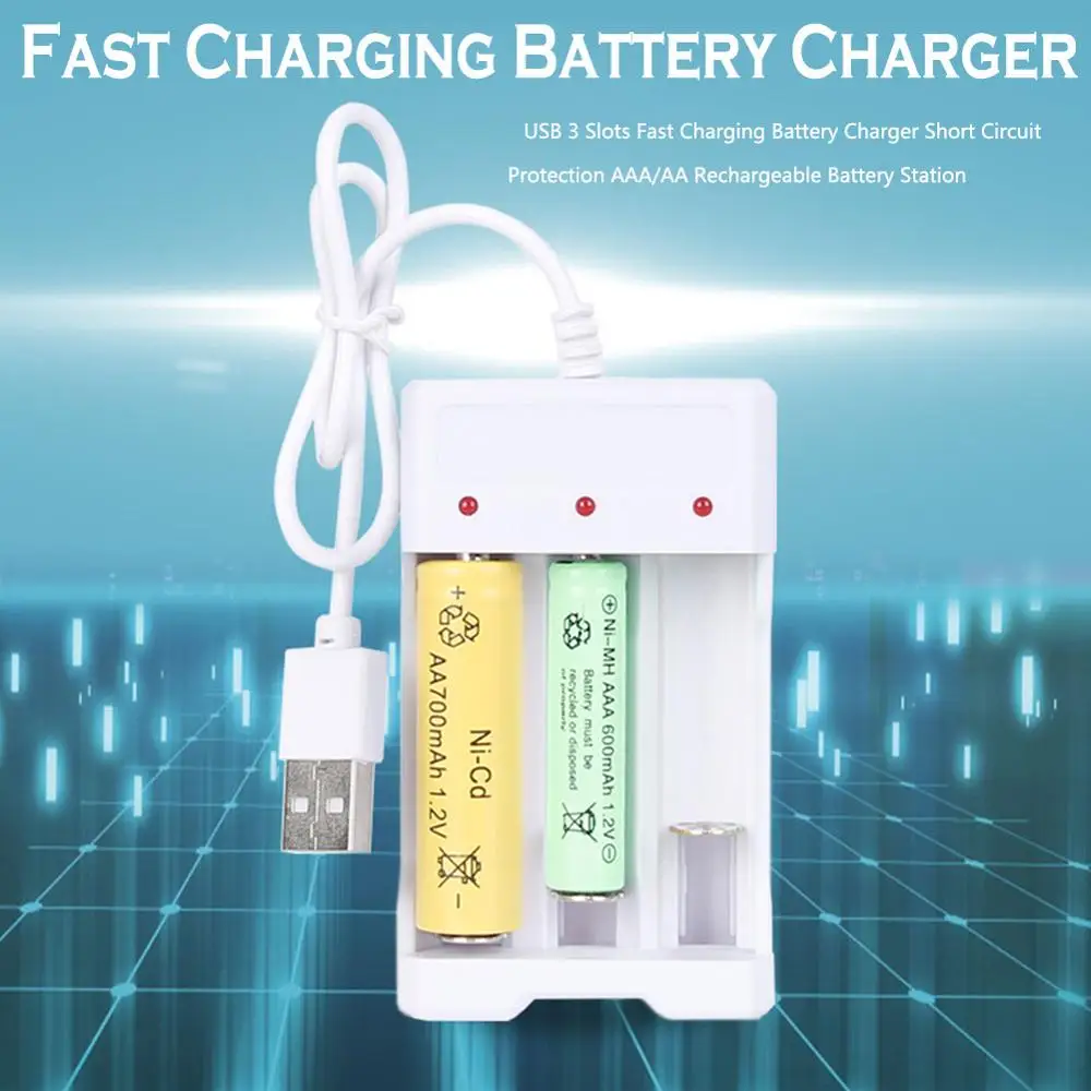 Fast Charging 2/3/4 USB Slots Battery Charger Short Circuit Protection AAA and AA Rechargeable Battery Station High Quality
Fast Charging 2/3/4 USB Slots Battery Charger Short Circuit Protection AAA and AA Rechargeable Battery Station High Quality