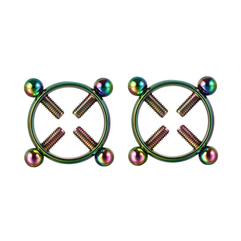 2pcs Fake Nipple Ring Non Piercing Breast Nail Screw Shield Stainless Steel Clamp Adult Game for Women Sexy Body Jewelry Gift
2pcs Fake Nipple Ring Non Piercing Breast Nail Screw Shield Stainless Steel Clamp Adult Game for Women Sexy Body Jewelry Gift