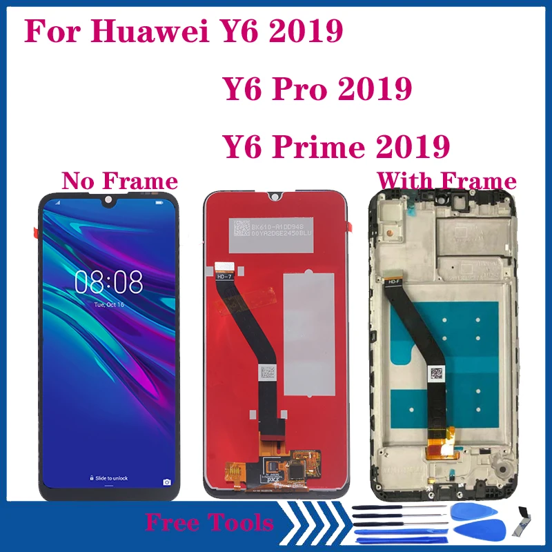 For Huawei Y6 2019 LCD display Touch Screen Digitizer Assembly for Y6 Prime 2019 Y6 Pro 2019 MRD-LX1f LX1 LX2 LCD epair parts
For Huawei Y6 2019 LCD display Touch Screen Digitizer Assembly for Y6 Prime 2019 Y6 Pro 2019 MRD-LX1f LX1 LX2 LCD epair parts