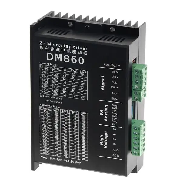 Stepper driver DM860 Two-phase stepper motor 24-80VDC for 57 86 nema 23 24 | Обустройство дома