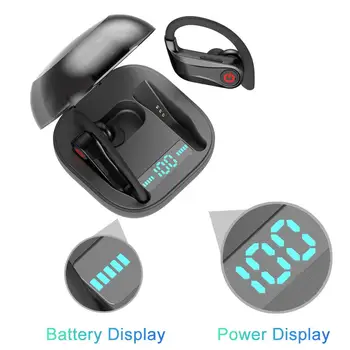 Power HBQ Pro TWS Wireless Bluebooth Earphone V5.0 Stereo Sport Ear Hook Earphone 950mah Waterproof Headsets HD MIC r20
Power HBQ Pro TWS Wireless Bluebooth Earphone V5.0 Stereo Sport Ear Hook Earphone 950mah Waterproof Headsets HD MIC r20
