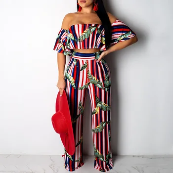 Allyzozo Women 2 Pieces Set Tops and Pantys Suits Off Shoulder Slash Neck Outfit Tops Print High Waist Trousers Clothing
Allyzozo Women 2 Pieces Set Tops and Pantys Suits Off Shoulder Slash Neck Outfit Tops Print High Waist Trousers Clothing