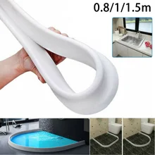 

0.8/1/1.5M Bathroom Water Stopper Water Water Partition Dry Wet Separation Bendable Water Retaining Strip Silicon Water Blocker