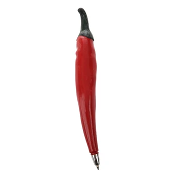 Red Plastic Chilli Pepper Shaped Black Ink Ballpoint Pen for Students
Red Plastic Chilli Pepper Shaped Black Ink Ballpoint Pen for Students