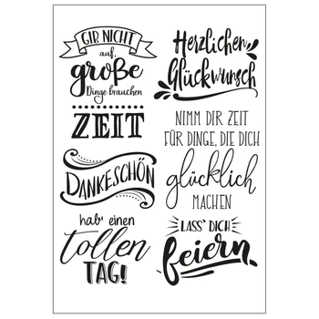 German Word DIY Silicone Clear Stamp Cling Seal Scrapbook Embossing Album Decor Craft
German Word DIY Silicone Clear Stamp Cling Seal Scrapbook Embossing Album Decor Craft