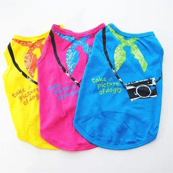 Spring and Summer Leisure Styles Pet Dog Clothing Comfortable and Breathable Fashion Cute Printed Cotton Vest Small Dog Clothing
Spring and Summer Leisure Styles Pet Dog Clothing Comfortable and Breathable Fashion Cute Printed Cotton Vest Small Dog Clothing