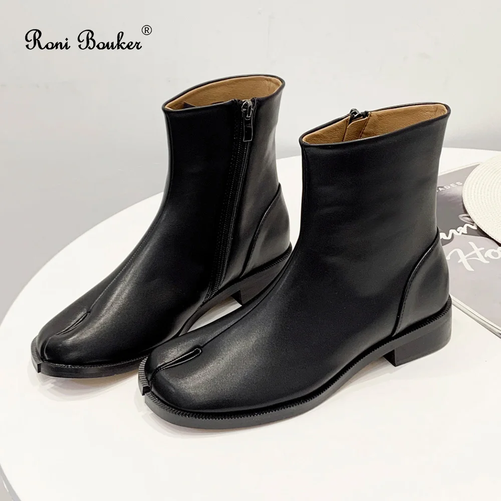Roni Bouker Autumn Winter Low High Heels Square Toe Ankle Martin Boots for Women Fashion Black Leather Shoes Woman Zip Booties
Roni Bouker Autumn Winter Low High Heels Square Toe Ankle Martin Boots for Women Fashion Black Leather Shoes Woman Zip Booties