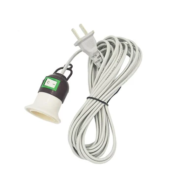 5M Extension Hanging Lantern Pendant Light Lamp Cord Cable E27 Socket with On/Off Switch, 2-pin Plug, for Kitchen Bedroom Light
5M Extension Hanging Lantern Pendant Light Lamp Cord Cable E27 Socket with On/Off Switch, 2-pin Plug, for Kitchen Bedroom Light