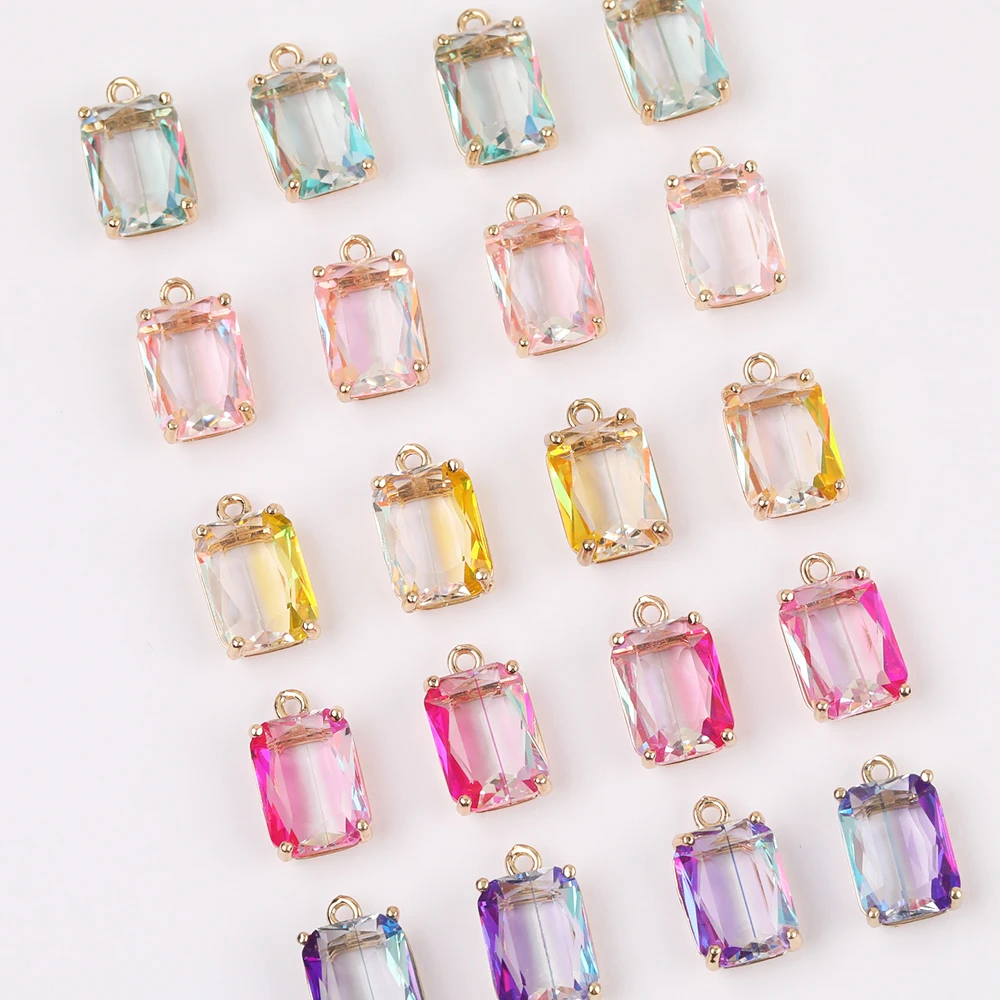 WHSOK 40Pcs 10*17MM Jewelry Accessories/Square Shape/DIY/Hand Made/Crystal Pendant/Double Color/Jewelry Findings & Components
WHSOK 40Pcs 10*17MM Jewelry Accessories/Square Shape/DIY/Hand Made/Crystal Pendant/Double Color/Jewelry Findings & Components
