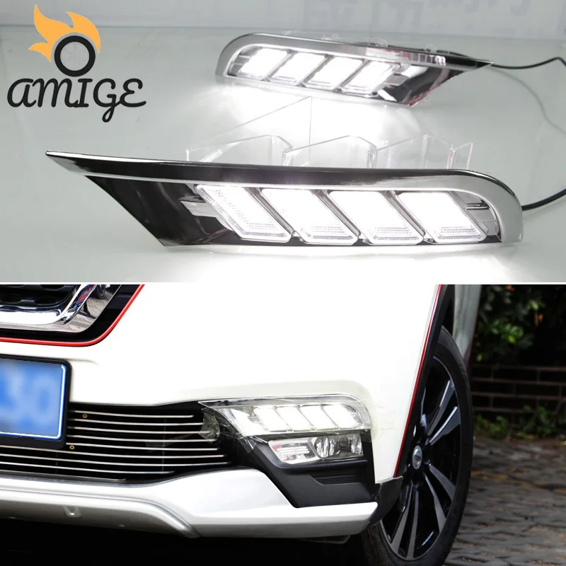 Amige 12V LED DRL Daytime Running Light For Nissan Kicks 2016 - 2020 Turning Yellow Signal Headlamps Daylights
Amige 12V LED DRL Daytime Running Light For Nissan Kicks 2016 - 2020 Turning Yellow Signal Headlamps Daylights