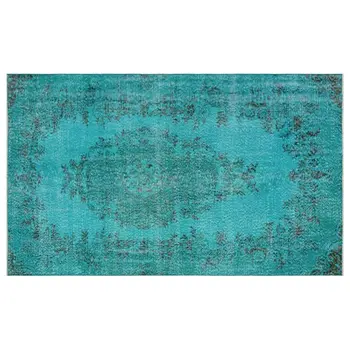 Handmade Turquoise Vintage Overdyed Turkish Area Rug 143x240 Cm-4'8''X7'10''
Handmade Turquoise Vintage Overdyed Turkish Area Rug 143x240 Cm-4'8''X7'10''
