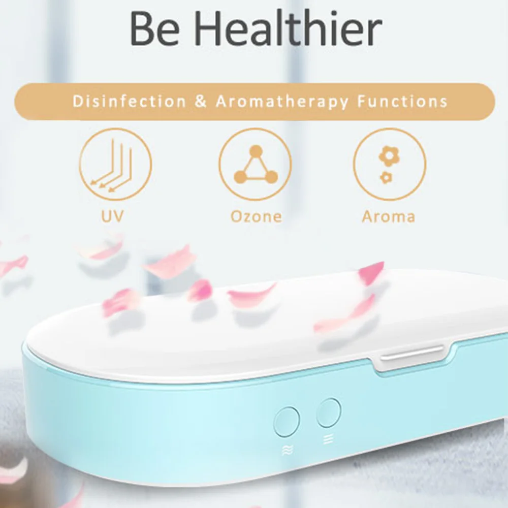 5V UV Phone Sterilizer Sanitizer Aroma Box Ultraviolte Ray Light Disinfection for Phone Face Mask Watch Jewlery Toothbrust
5V UV Phone Sterilizer Sanitizer Aroma Box Ultraviolte Ray Light Disinfection for Phone Face Mask Watch Jewlery Toothbrust