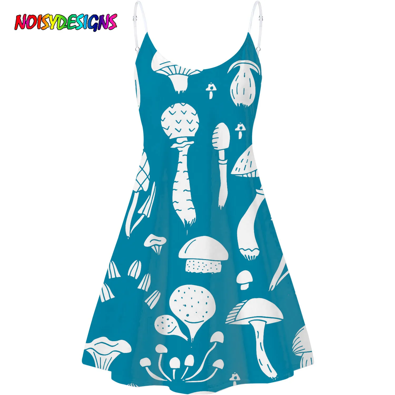 NOISYDESIGNS Summer Women Sexy Sling Dresses Mushroom Fungus Print Beach Dress Blue 2021 Female Midi Lady Dresses Soft 4XL
NOISYDESIGNS Summer Women Sexy Sling Dresses Mushroom Fungus Print Beach Dress Blue 2021 Female Midi Lady Dresses Soft 4XL