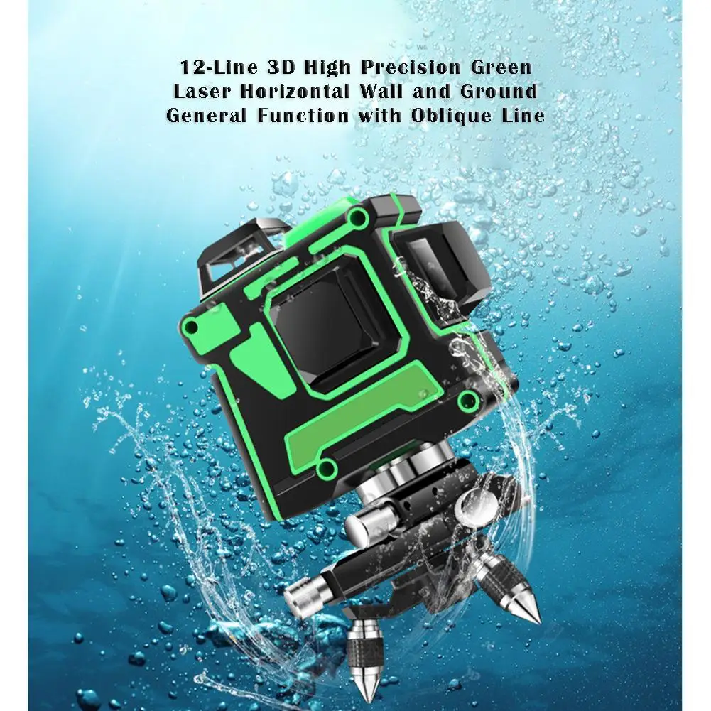 Remote Control Laser Level Instrument Vertical Horizontal Self-leveling 12 Lines 3D Green Laser Level for Brick Cutting Board
Remote Control Laser Level Instrument Vertical Horizontal Self-leveling 12 Lines 3D Green Laser Level for Brick Cutting Board