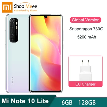 Xiaomi Mi Note 10 Lite 6GB 128GB NFC Global Version Smartphone Snapdragon 730G Snapdragon 730G Mobile Phone 30W Fast Charger
Xiaomi Mi Note 10 Lite 6GB 128GB NFC Global Version Smartphone Snapdragon 730G Snapdragon 730G Mobile Phone 30W Fast Charger