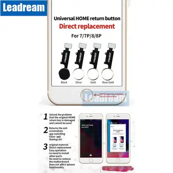100PCS Universal Home Button Flex for iPhone 7 Plus 8 Plus Return Home Function Solution 3rd Generation free DHL
100PCS Universal Home Button Flex for iPhone 7 Plus 8 Plus Return Home Function Solution 3rd Generation free DHL